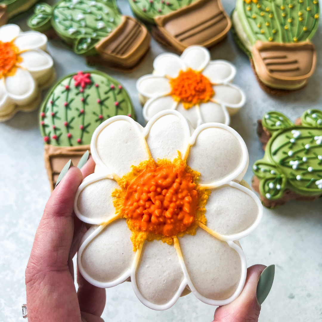 Giant Daisy Macarons: Blooms of Sweet Comfort