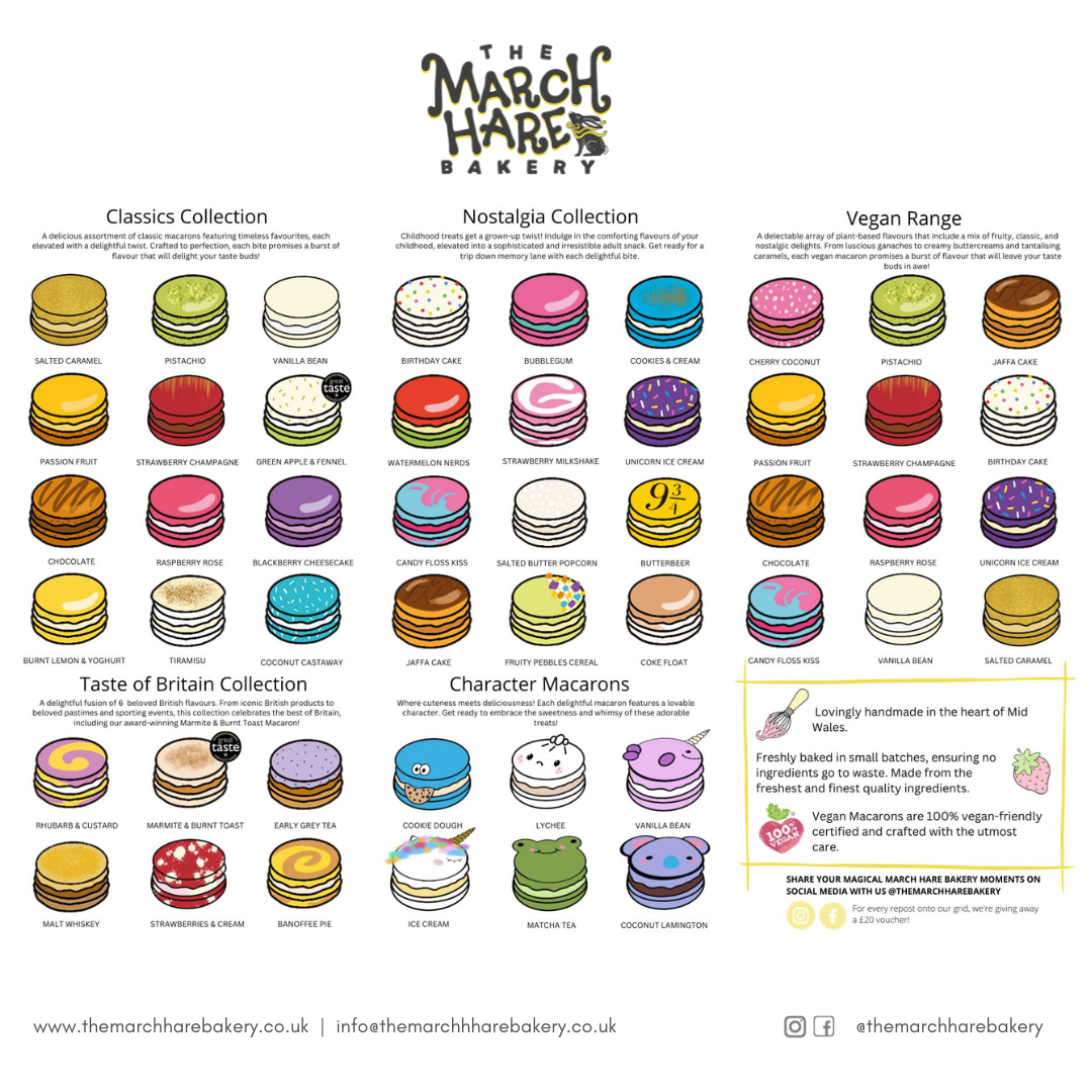 Pick Your Own Gourmet Macaron Selection - Box of 12