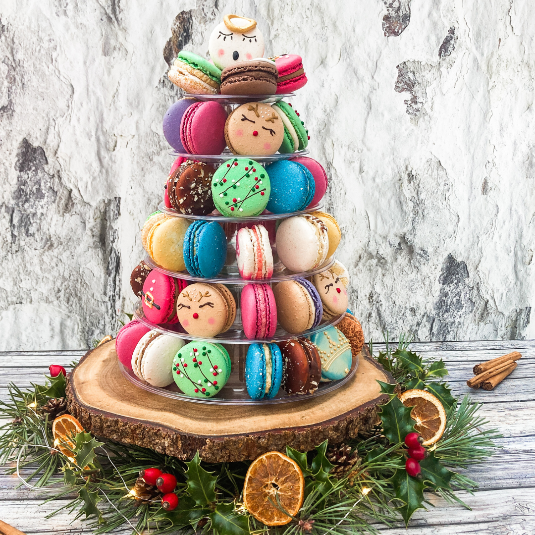 Captivating Christmas Macaron Tower: A Show-Stopping Festive Delight!
