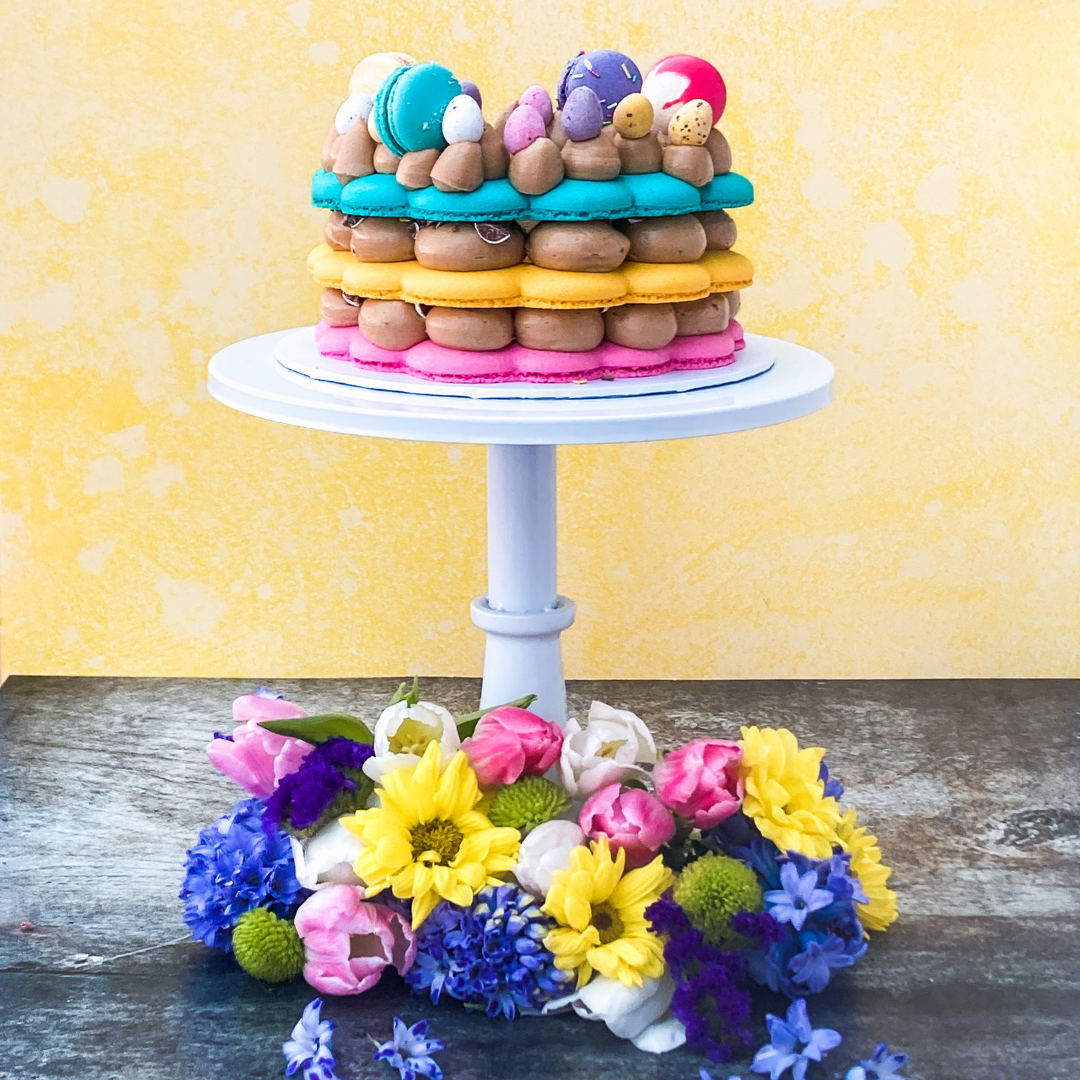 Elevate Your Easter Celebration with Our DIY Easter Macaron Stack Cake Kit!