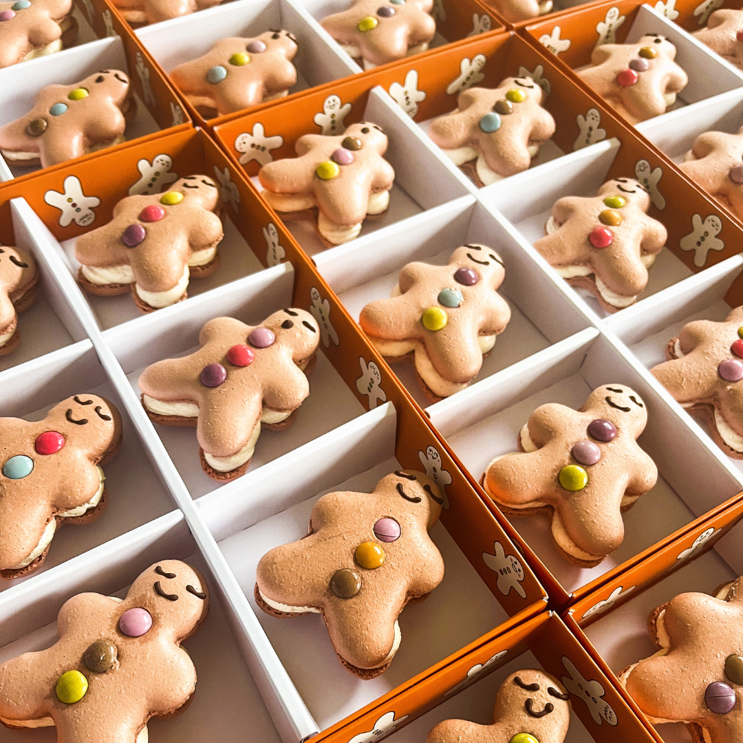 Gingerbread Men Macarons: A Whimsical Holiday Delight