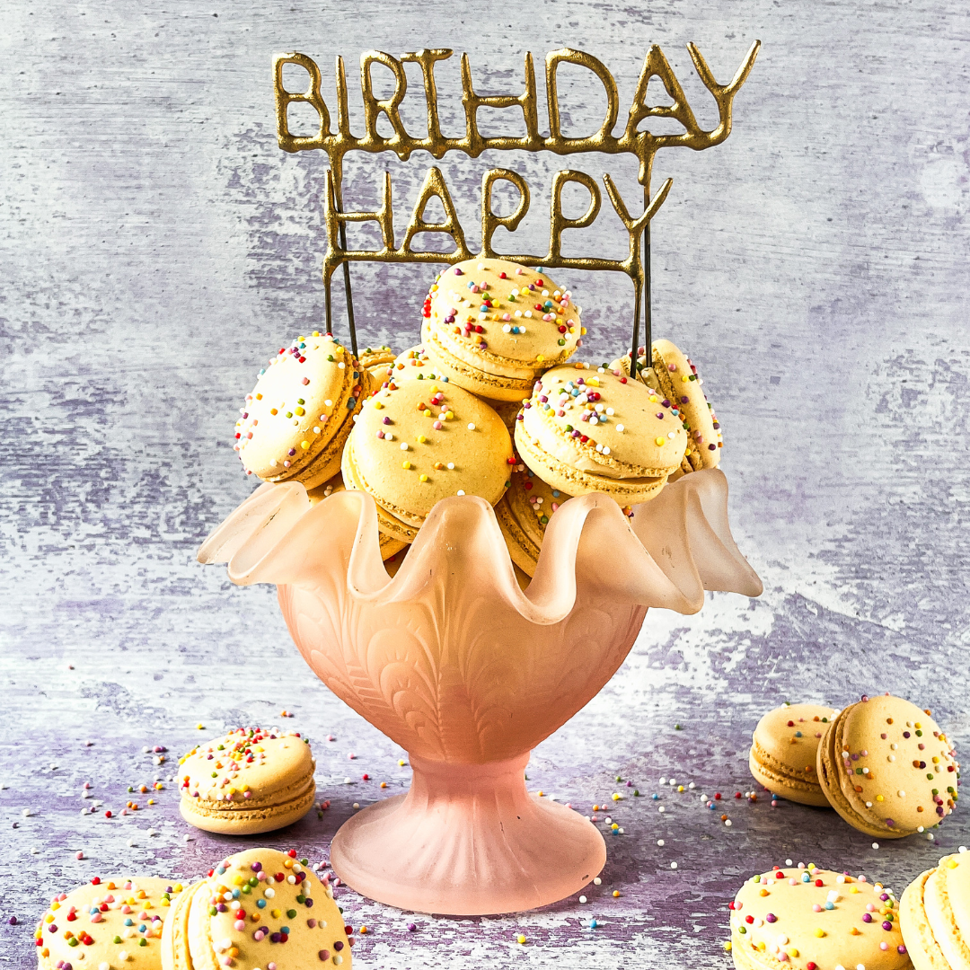 Birthday Cake Macarons: A Sprinkle-Filled Celebration