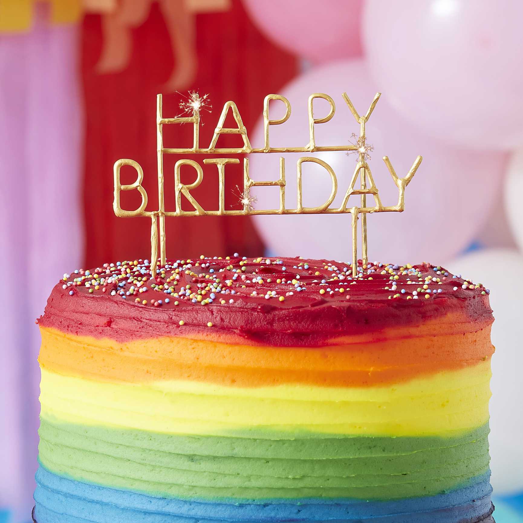 Happy Birthday Cake Topper Sparkler