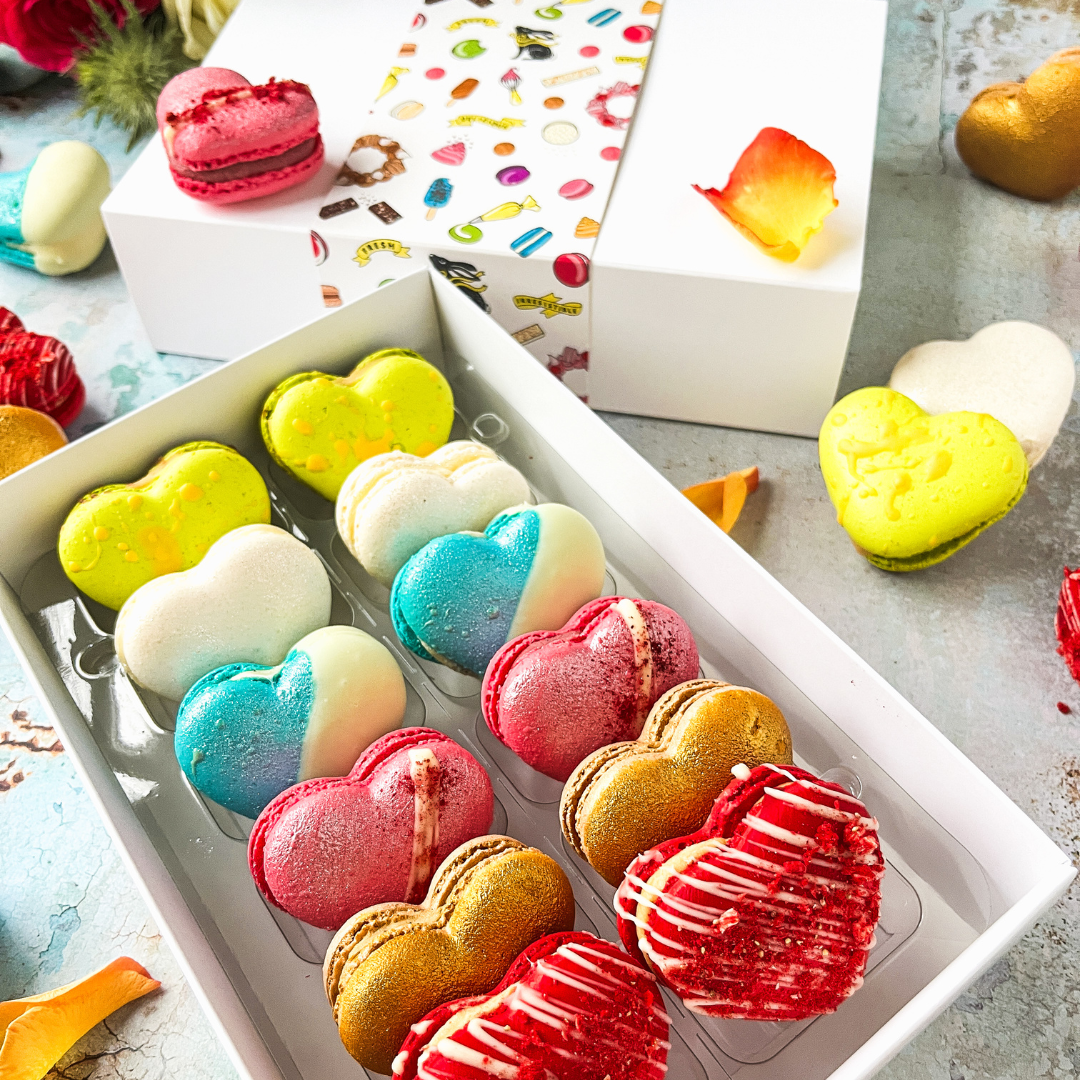 Luxury Love: Heart-Shaped Macarons for Your Sweetheart
